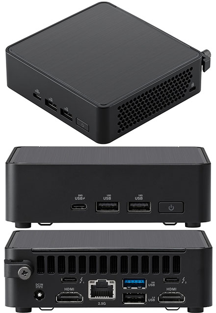 ASUS NUC14RVKu5 (Intel Core Ultra 5, 18 Threats, bis zu 4,5GHz, 2x HDMI, 2x Thunderbolt 4)