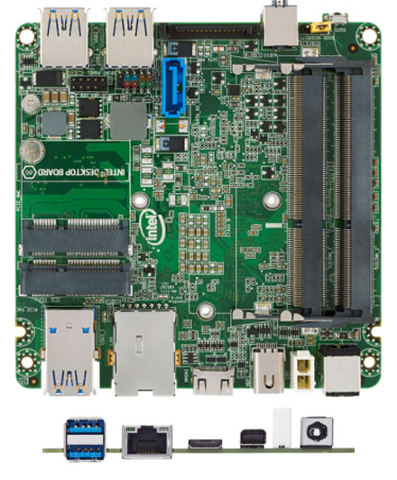 Intel NUC D34010WYB Mainboard (Next Unit of Computing, Intel Core i3 4010-U)